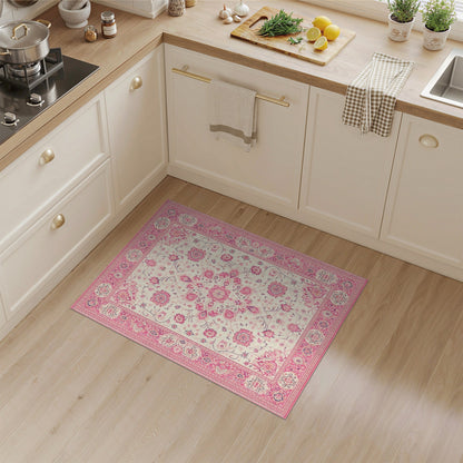 Pink Floral Vintage No. 140 Area Rug