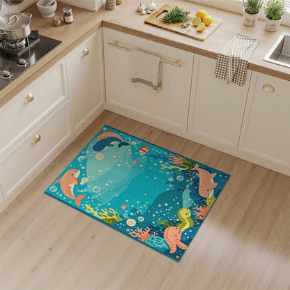Ocean Friends Kids Cartoon Area Rug