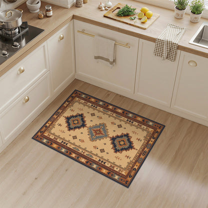 Beige Southwestern Geometric Area Rug
