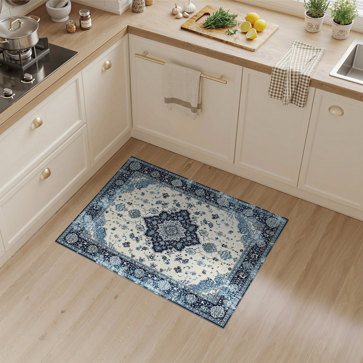 Blue Persian Traditional Area Rug