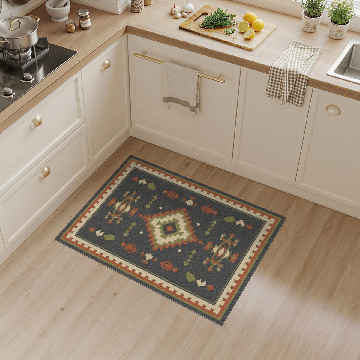 Heritage Tribal Grey Area Rug