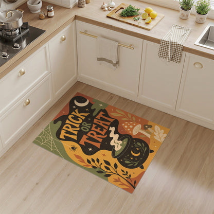 Trick or Treat Halloween Cauldron Area Rug