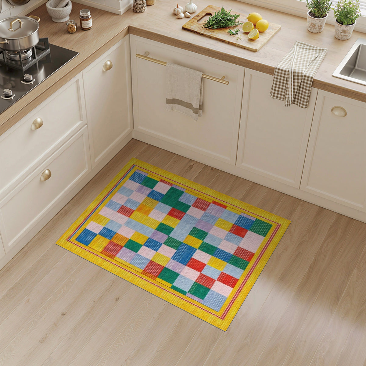 Vibrant Multi-Color Geometric No. 23 Area Rug