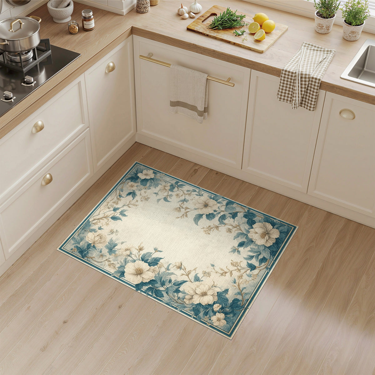 Blue Floral Vintage No. 23 Area Rug