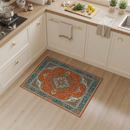 Medallion Floral Red Persian Medallion Floral Area Rug