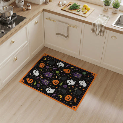 Halloween Ghosts and Pumpkins Kids Area Rug