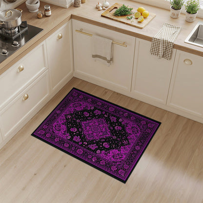 Purple Floral Persian Area Rug