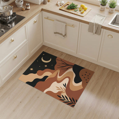 Abstract Moonlit Path Area Rug