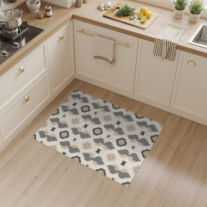 Geometric Modern Beige and Neutral Beige Geometric Neutral Area Rug