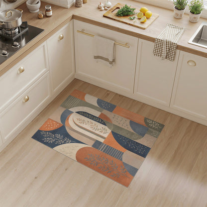 Multi-color and Patterns Abstract Geometric Arch Area Rug