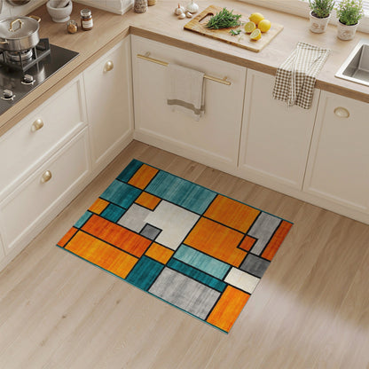 Bold Geometric Multi-Color Area Rug