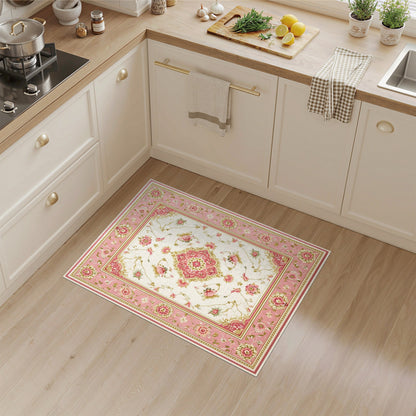 Pink Floral Vintage No. 58 Area Rug