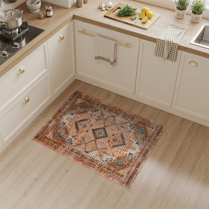 Orange Heritage Tribal Area Rug