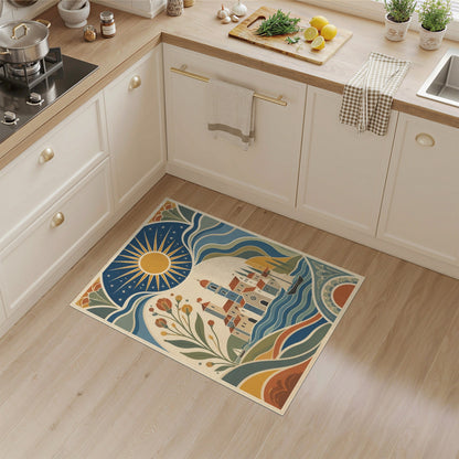 Coastal Village Sunburst Area Rug