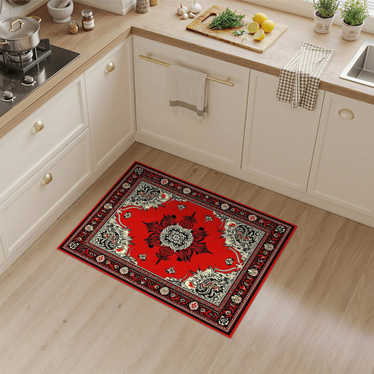 Red Dragon Persian Area Rug