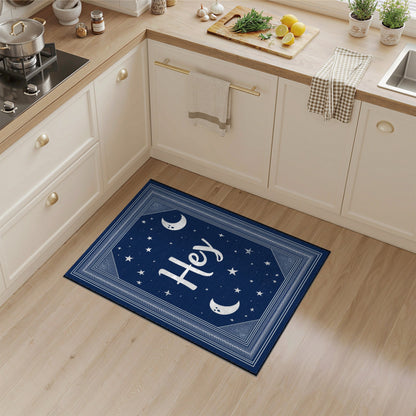 Hey Celestial Moon Stars Area Rug