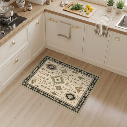 Heritage Tribal Beige Geometric Beige and Neutral Area Rug
