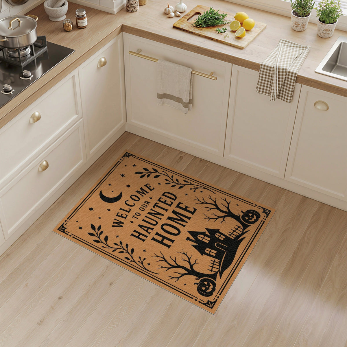 Haunted Home Halloween Area Rug