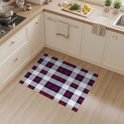 Red Blue Buffalo Check Area Rug