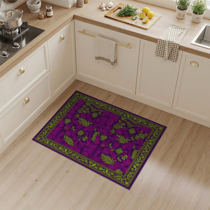 Purple Floral Vintage No. 65 Area Rug