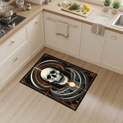 Eclipse Skull Geometric Area Rug