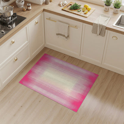 Pink Ombre Dot Geometric Area Rug