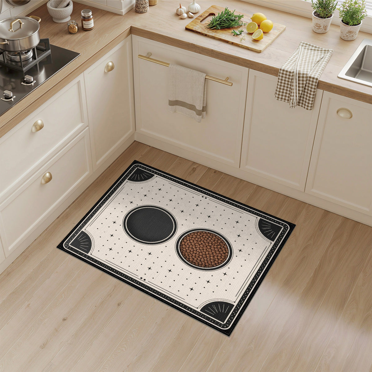 ODIKA Celestial Dot Brown Vintage Rug