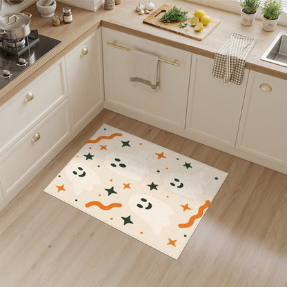 Cute Ghost Kids Washable Area Rug