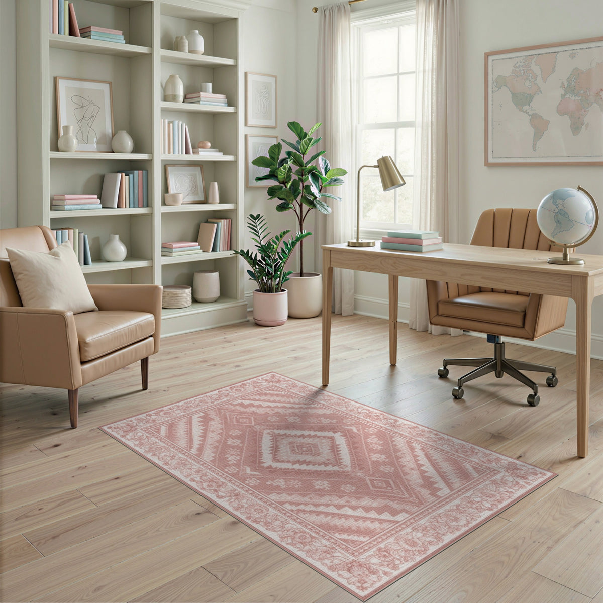 Pink Southwestern Area Rug