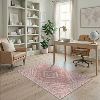 Pink Southwestern Area Rug