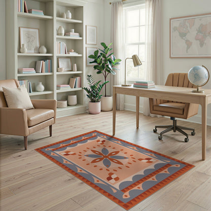 Orange Southwestern Geometric No. 16 Area Rug