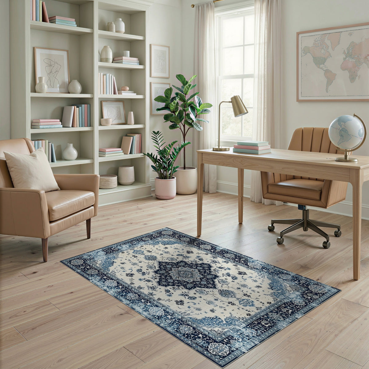 Blue Persian Traditional Area Rug