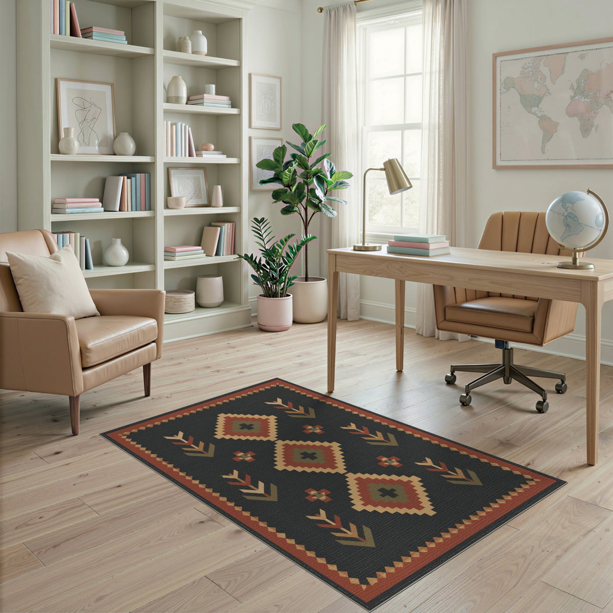Southwestern Geometric Diamond Southwestern Area Rug