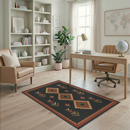 Southwestern Geometric Diamond Southwestern Area Rug