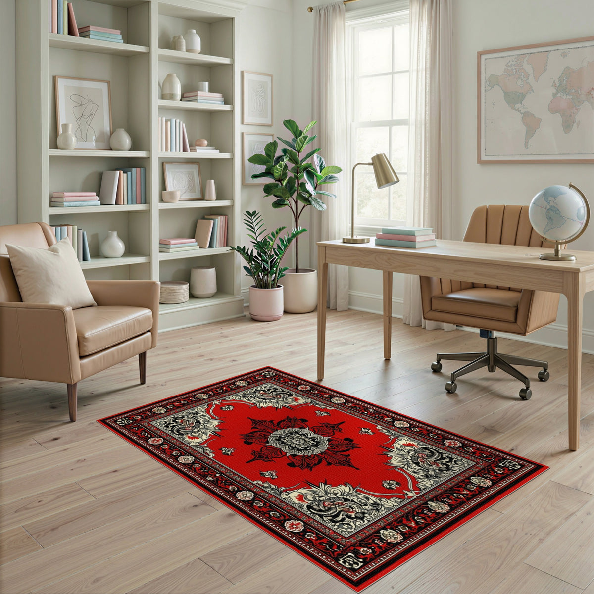 Red Dragon Persian Area Rug