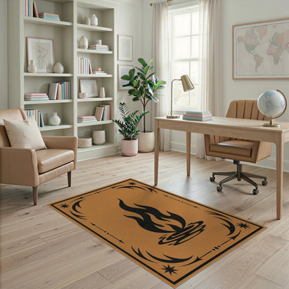 Heritage Tribal Flame Brown Area Rug