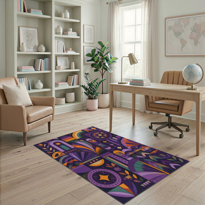 Vibrant Mosaic Geometric Area Rug