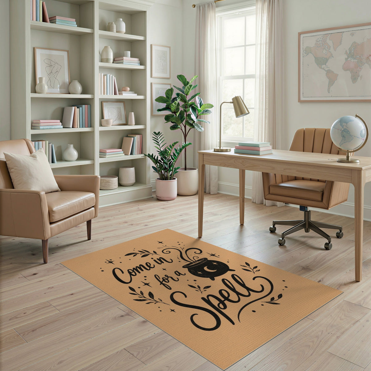 Come In For A Spell Cauldron Area Rug
