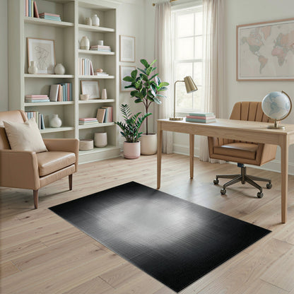 ODIKA Black White Dot Gradient Area Rug