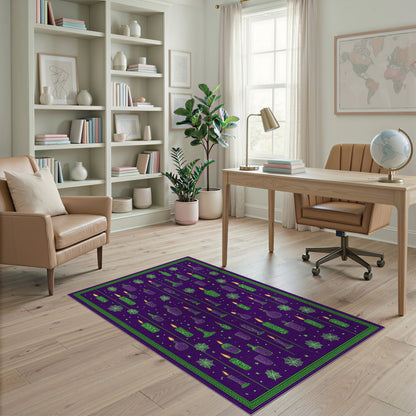 Mystic Purple Potion Candle Area Rug