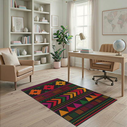 Vibrant Heritage Tribal Geometric Area Rug