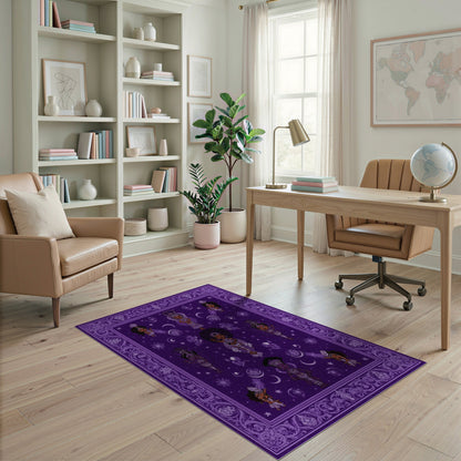 Purple Celestial Heritage Area Rug