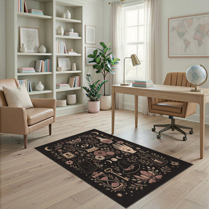 Mystic Moon Witchcraft Area Rug