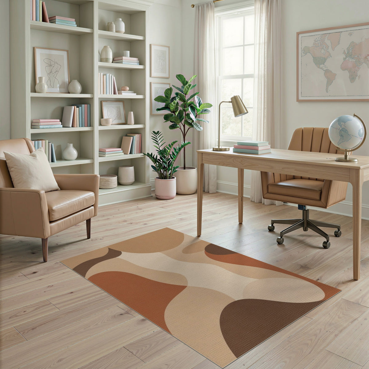 Abstract Area Brown and Tan Abstract Brown Tan Area Rug