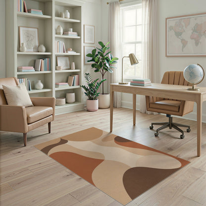 Abstract Area Brown and Tan Abstract Brown Tan Area Rug