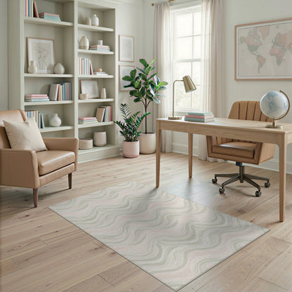 Soft Wave Abstract Area Rug