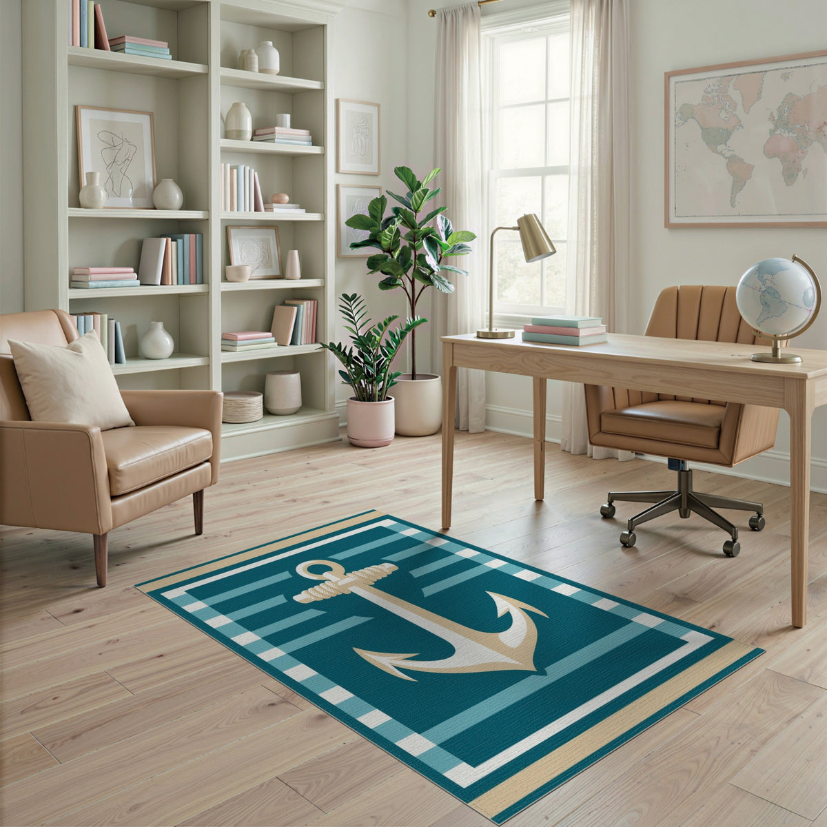 Coastal Anchor Area Rug