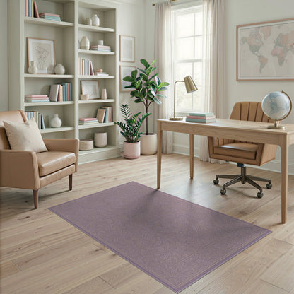 Purple Floral Vintage Area Rug