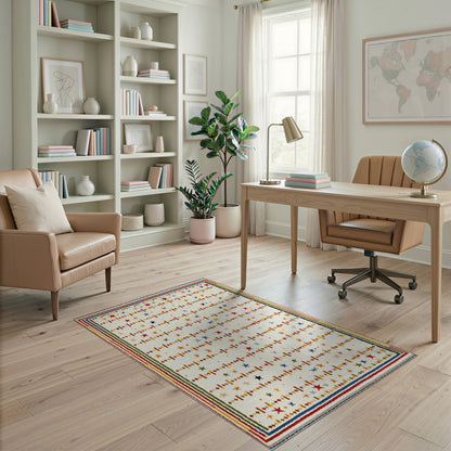 Multi-Color Star Geometric Area Rug