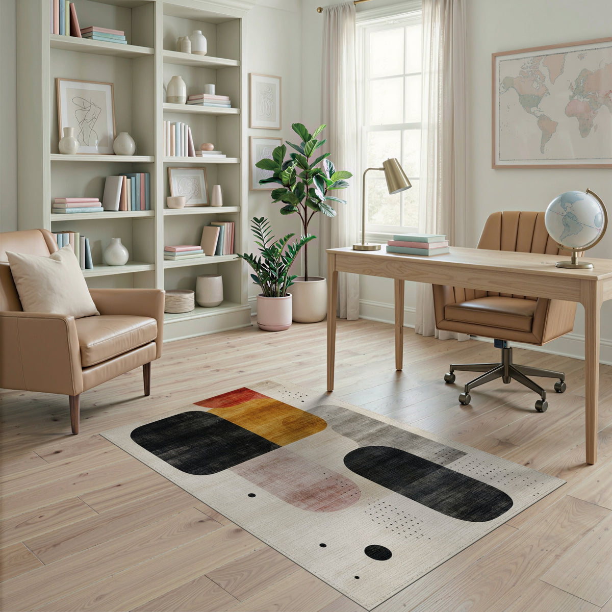 Multi-color and Patterns Abstract Multi-Color Geometric Area Rug